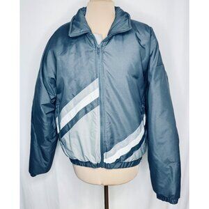 Vintage Gray Ocean Pacific Large L Puffer Jacket Retro 80s/90s Ski Streetwear